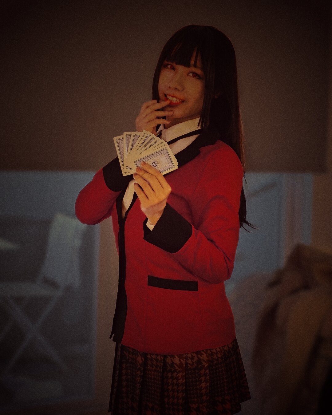 Yumeko, hungry for a bet